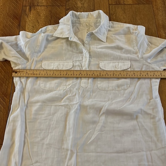 MK Mountain Khakis XL White Cotton Blouse Tunic - Picture 4 of 10